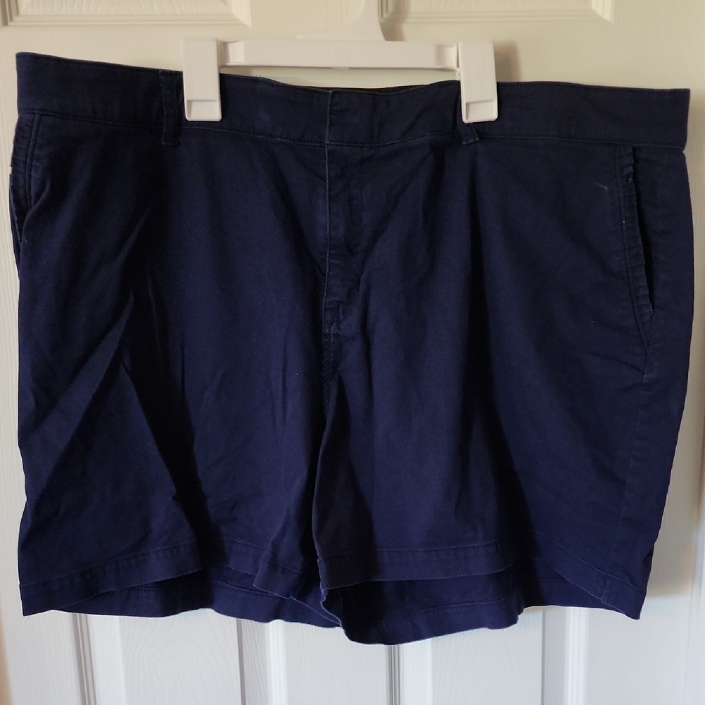 Navy Blue Casual Shorts